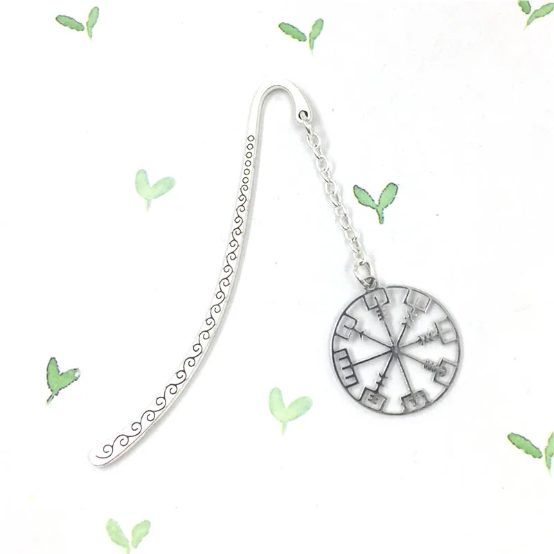 10 шт./лот Vegvisir ожерелье викинга Runic Bookmark браслет Компас Брелок Эмблема Asatru Talisman