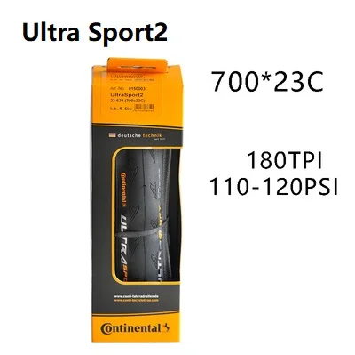 Оригинальные дорожные велосипедные шины Ultra Sport2 700* 23C 700* 25C складывающиеся шины ULTRA SPORT 700*23 мм 700*25 мм - Цвет: 700x23C  1PCS