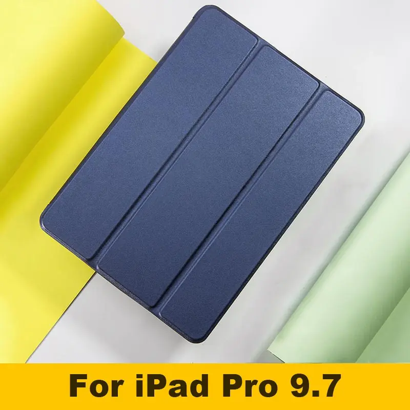 Чехол для Apple iPad Pro 11, умный кожаный чехол с магнитной подставкой, мягкий силиконовый чехол для iPad Pro 10,5 Pro 9,7 - Цвет: For Pro 9.7 Navy