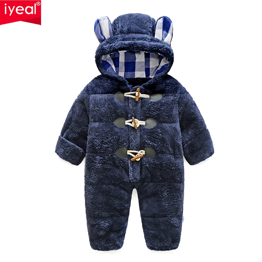 IYEAL Winter Newborn Baby Boy Rompers Thermal Cotton Warm Thickening