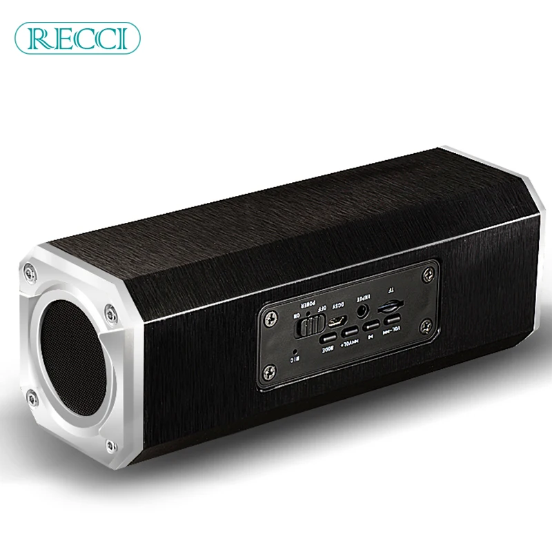 

Black Wireless Bluetooth Speaker Wooden HiFi Quality Home Bluetooth Receiver Caixa De Som Subwoofer MP3 Player Portable Speakers