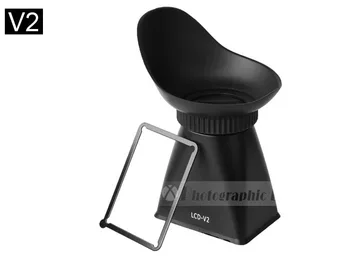 

For 550D Rebel T2i 5D Mark III LCD Monitor Viewfinder 2.8X Magnifier Eyecup Extender Camera Sunshade Hood With Optical Glass V2