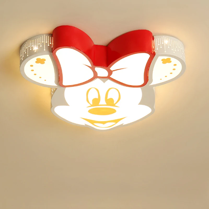 Декоративный потолочный светильник с Микки Маусом, светильник для детской комнаты, пульт дистанционного управления, светильник для детского сада, s Deco Enfant Chambre Lampara Techo Infantil