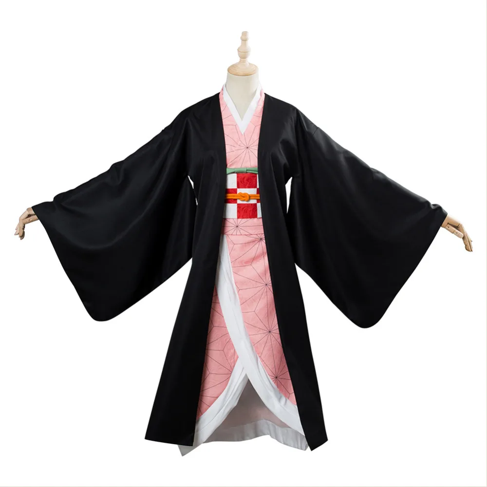 Клинок демона разрушений Kamado Nezuko Косплей Костюм Кимоно наряд платье Хэллоуин Карнавал косплей костюмы на заказ