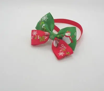 100 шт./лот Большая распродажа Высокая мода ручной работы Рождественский галстук для собаки галстуком-бабочкой собаки праздничный галстук аксессуаров для домашних любимцев микс Стиль C02