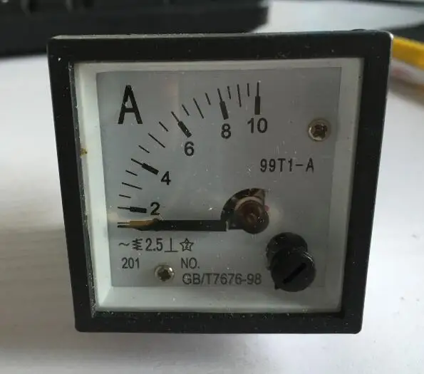 

99T1 AC 0-10A Analog Panel ammeter pointer type current meter 48*48mm