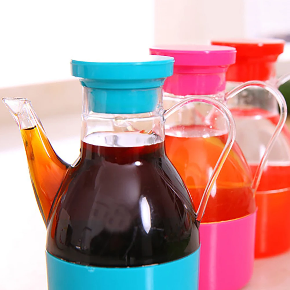 40# Hot Selling 1pc Kitchen Cooking Supplies Leak-proof Oil Vinegar Sauce Bottle Storage Dispenser Oil Bottles Kitchen Gadget - Цвет: Random Color