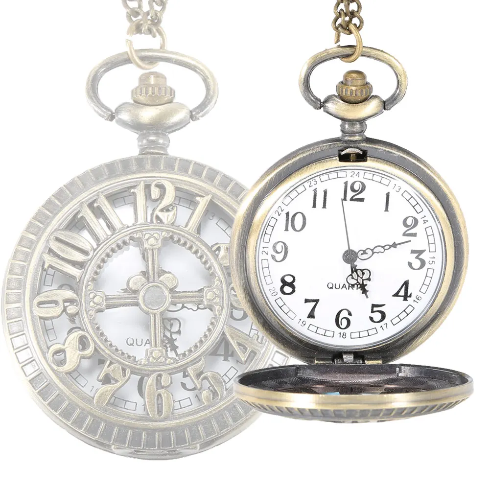 Винтаж полые крест карманные часы стимпанк Цепочки и ожерелья подвеска брелок часы унисекс подарки TT @ 88