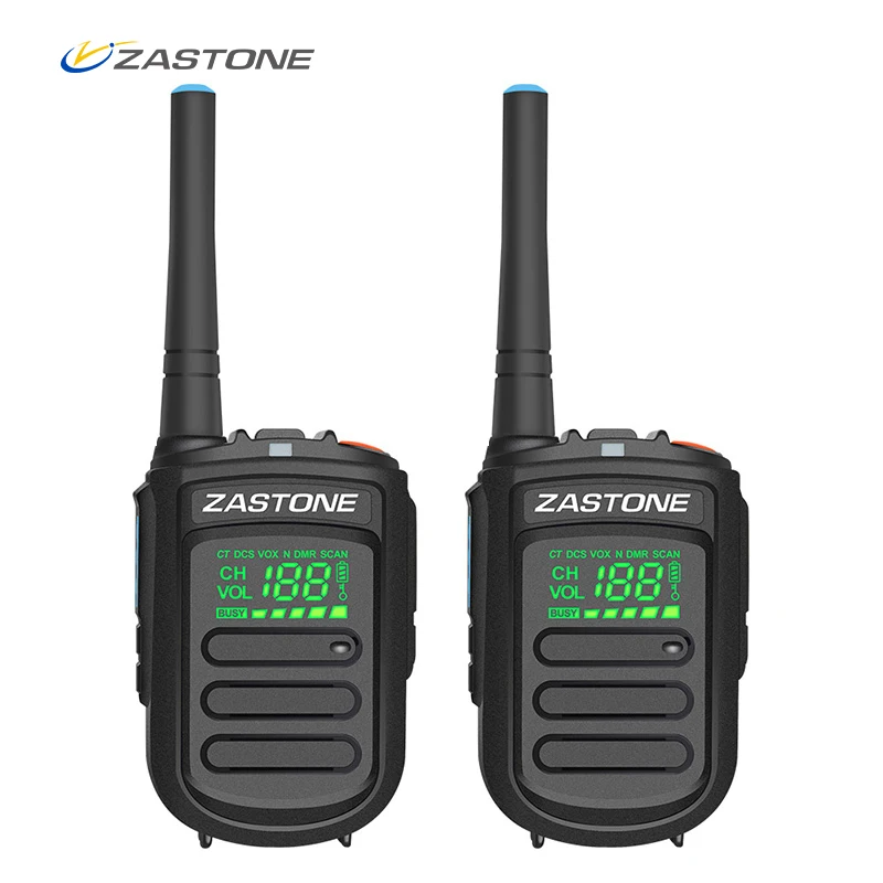 

DMR Radio Mini Walkie Talkie UHF 400-470MHz 2W 1500mAh Digital Two Way Radio HF Transceiver Radio comunicador ZASTONE Mini9 plus