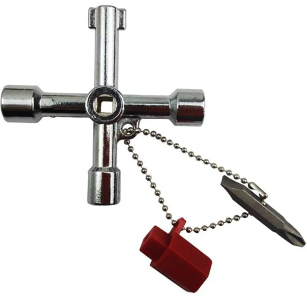 

1pcs Universal Cross Key Triangle Square for Train Electrical Elevator Cabinet Valve Alloy WWO66