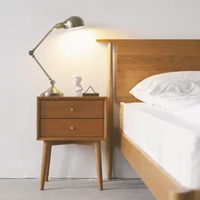 Тумбочки, мебель для спальни, Дубовая сплошная деревянная прикроватная тумбочка, тумбочка mesitas de noche для хранения спальни 45*35*60 см