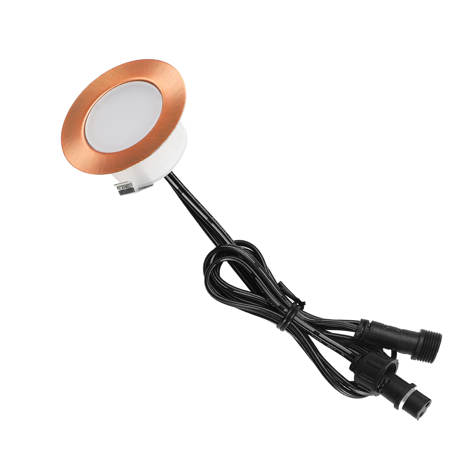 Quente à Prova Água do Jardim Etapa da Escada Lote Cobreação Branco d' Terraço Inground Recesso Cozinha Levou Ferroviário Deck Luzes Soffit 30 Pçs - 47mm 4 À Prova D' Água Do Jardim Terraço