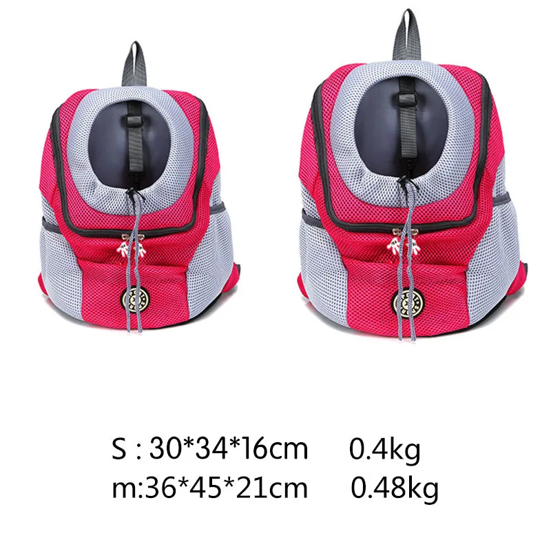 Открытый Сумка для собаки путешествия двойной рюкзак Bleathable сетки Pet Carrier собака сумка рюкзак на грудь для Пеший Туризм
