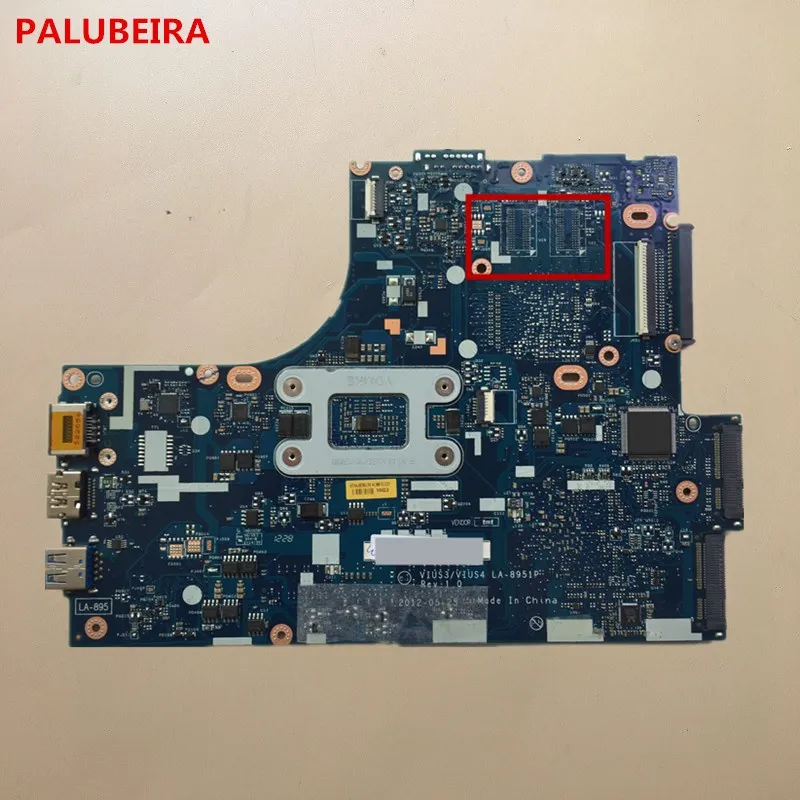 PALUBEIRA для LENOVO Ideapad S400 материнская плата VIUS3 VIUS4 LA-8951P DDR3
