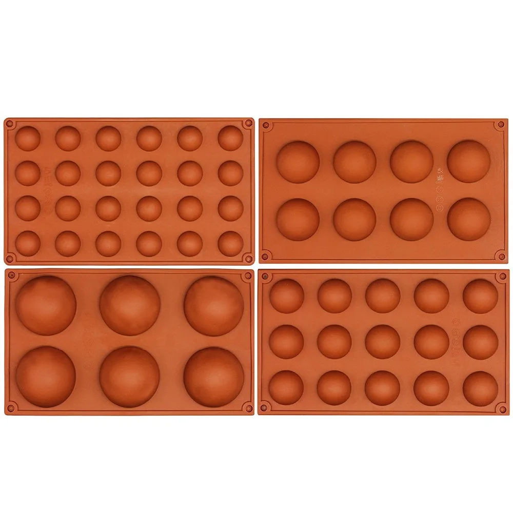 

Half Circle Silicone Mold Bombe Teacake Baking Pan Size 4 can choose Chocolate Baking Molds Decoration