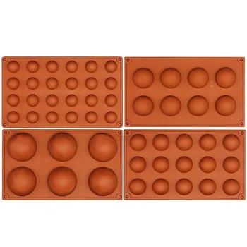 

Half Circle Silicone Mold Bombe Teacake Baking Pan Size 4 can choose Chocolate Baking Molds Decoration