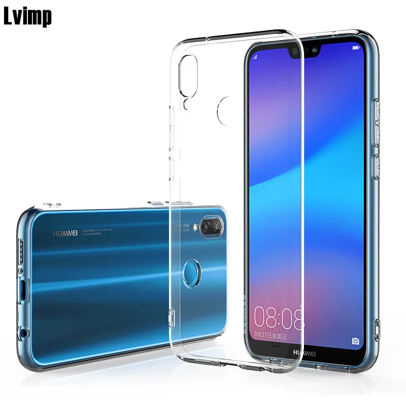 Чехол для Huawei Nova 3e тонкий кристально прозрачный мягкий чехол из ТПУ P20 Lite