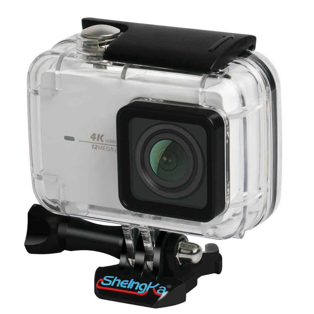 ShelngKa Дайвинг защитный корпус водонепроницаемый чехол 40 м для yi 4K II/Yi Lite Экшн камера с кронштейном
