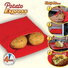 Containable Potato-Bag Baking-Tool Kitchen-Accessories Microwave New Red Easy