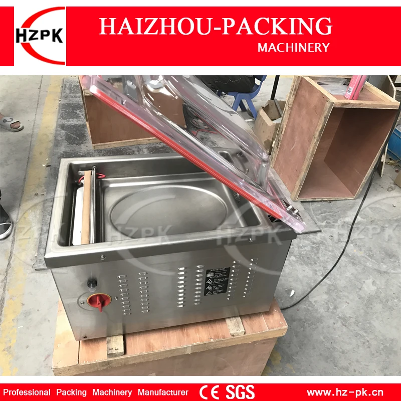 HZPK настольная однокамерная вакуумная упаковочная машина с корпусом из нержавеющей стали, оборудование для упаковки, вакуумный упаковщик DZ-260