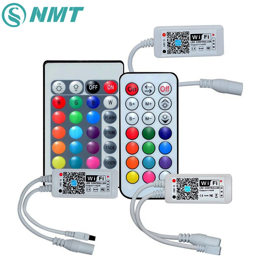 DC 5 28V 21Key RF Mini Wifi Fernbedienung Dimmer LED Streifen Licht RGBW