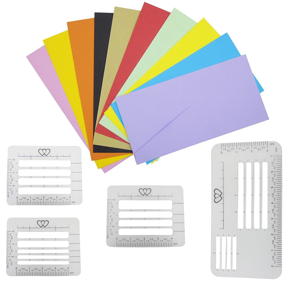 4Pc-4Style-Envelope-Addressing-Craft-Guide-Stencil-Templates-Fits-Wide-Range-of-Envelopes-Thank-You-Card