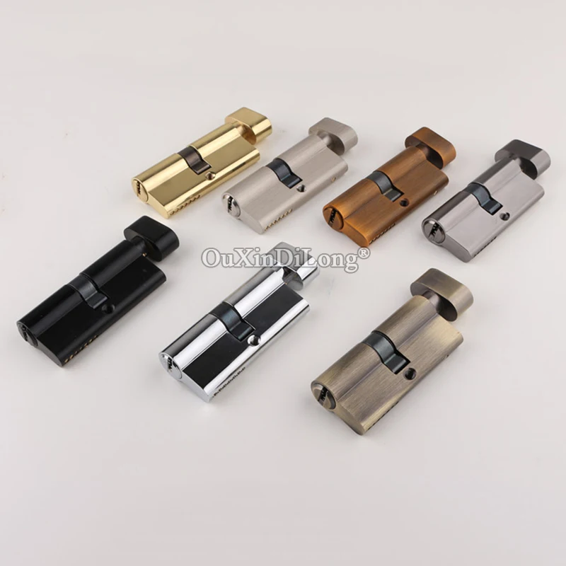 Brand New 2pcs Brass European Mortise Door Lock Cylinder Core Lock