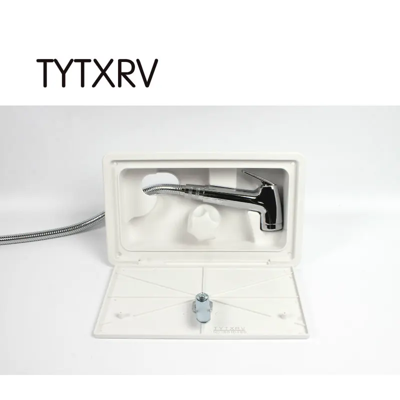 Tytxrv Exterior Shower Box Kit With Lock Includes Shower Faucet
