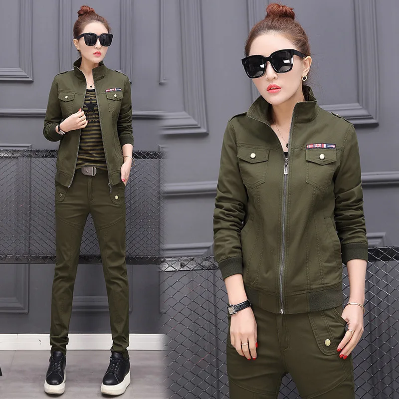 Новый женский Камуфляжный Тактический Костюм весна осень 2019 повседневный