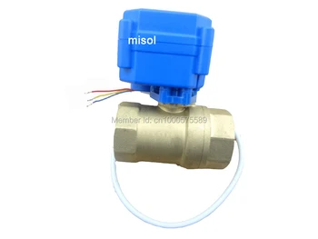 

10pcs of motorized ball valve brass, G1" DN25 BSP (reduce port), 2 way, CR02, electrical valve