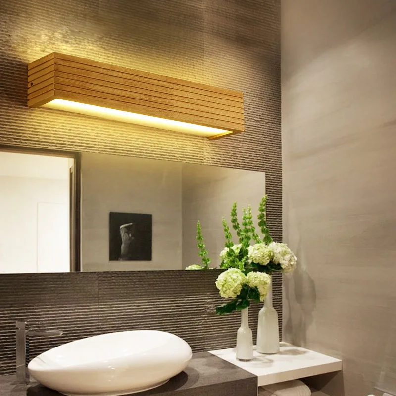  DX Modern Wood Wall Lights Bathroom Mirror lamp Hallway Wandlamp Bed light nordic home lighting sco - 32848775566