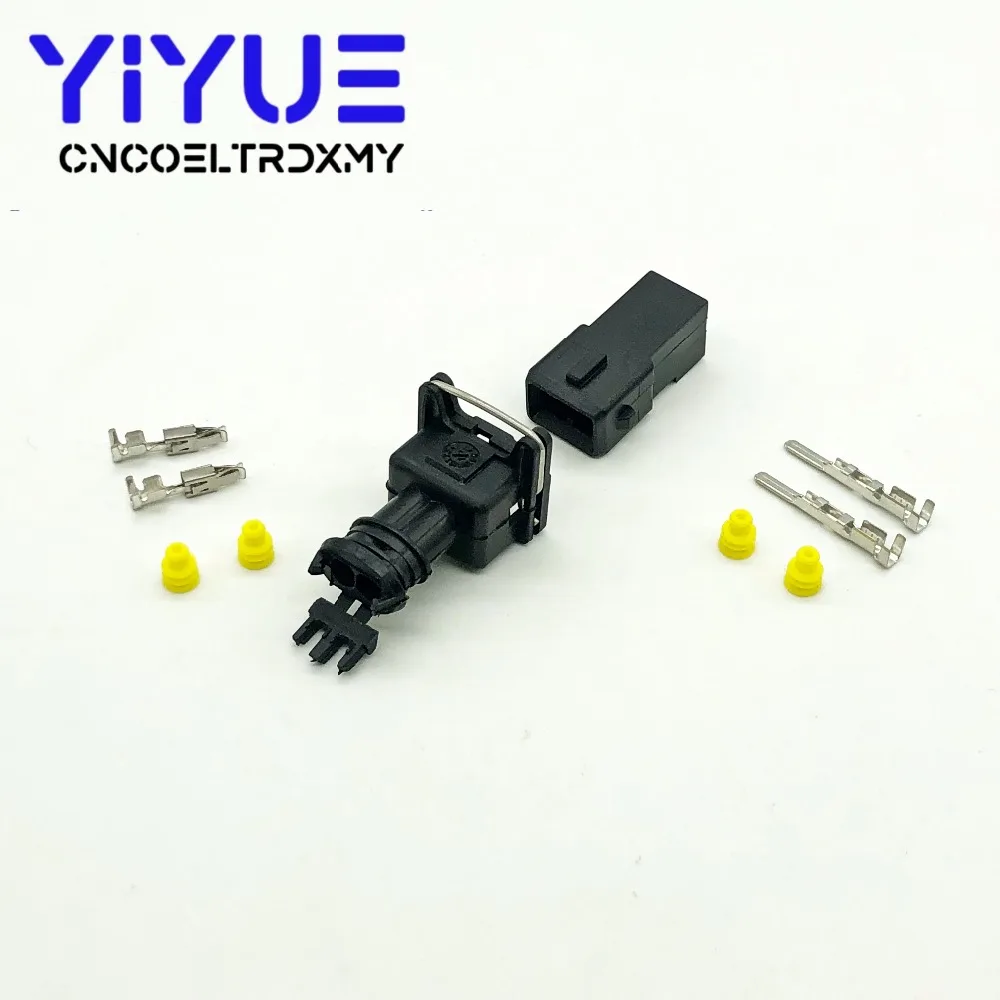 2 Pin way EV1 Fuel Injector Plug Car Waterproof Tyco Electrical Wire Connector kits 282762-1 282762-7 (4)