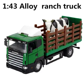 

Engineering vehicles, 1:43 alloy Ranch truck,Ranch car,Transporter,Toy Vehicles,best gift ,free shipping