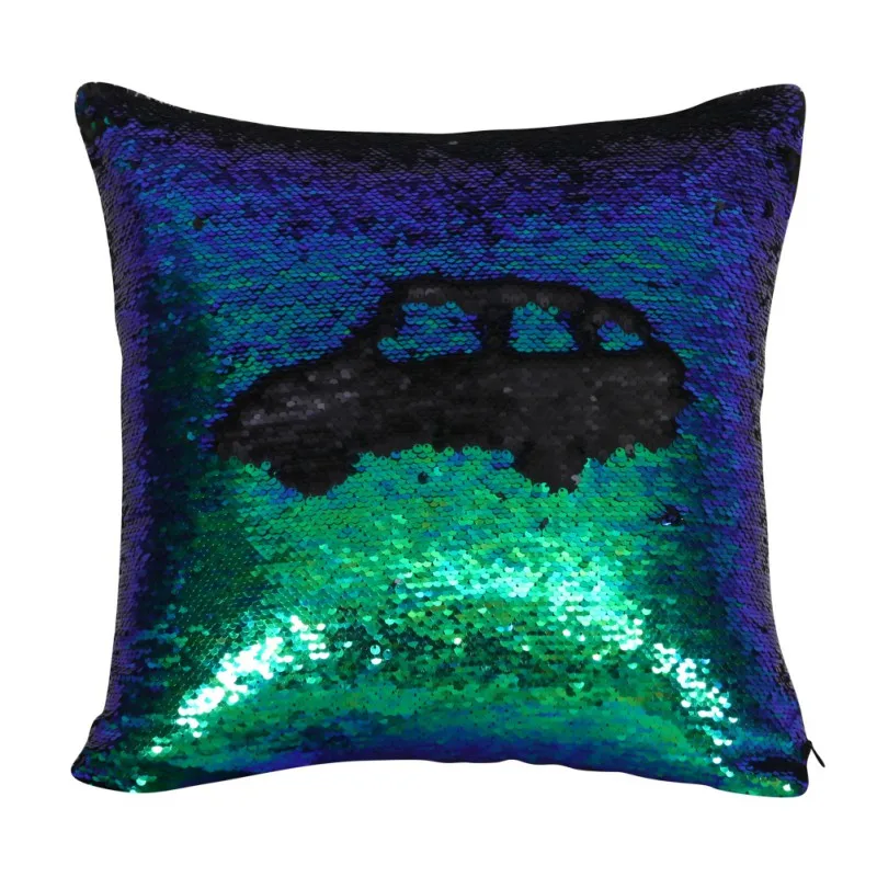 

Luxurious Mermaid Pillow Case Double Colors Magic Reversible Sequins Mermaid Pillowcases Throw Pillow Cover Home Hotel Newest
