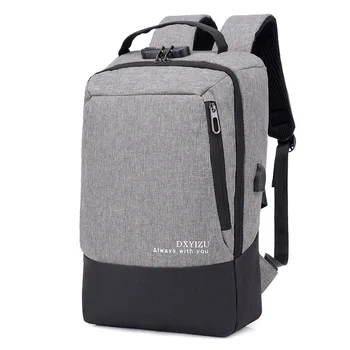 

fashion boy school bag anty theft usb rucksack vintage laptop backpack men business bagpack mochila adolescente estudiante bolso