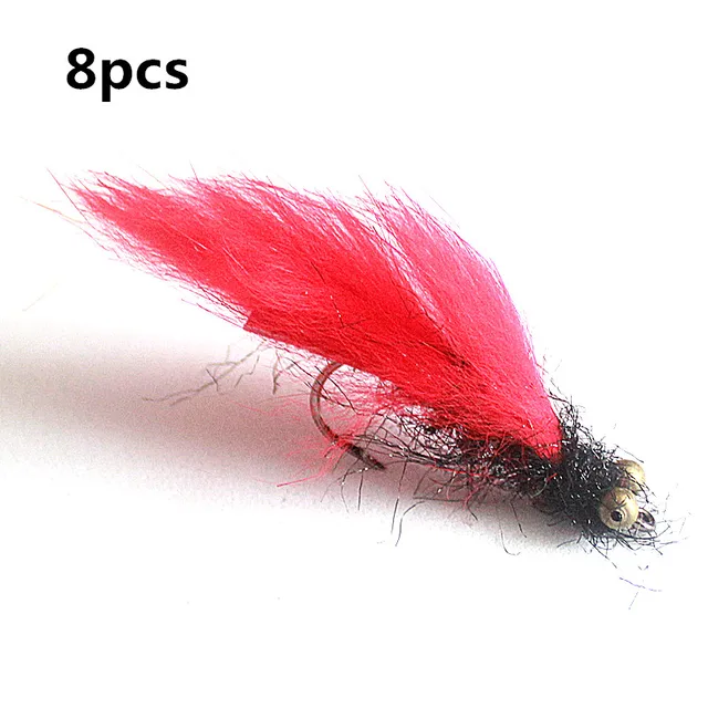 KKWEZVA 8Pcs Rabbit Fur Hare Zonker Stripes for Fly Tying Material Production Streamer Fishing Flies fly fishing Insect lure 8PCS