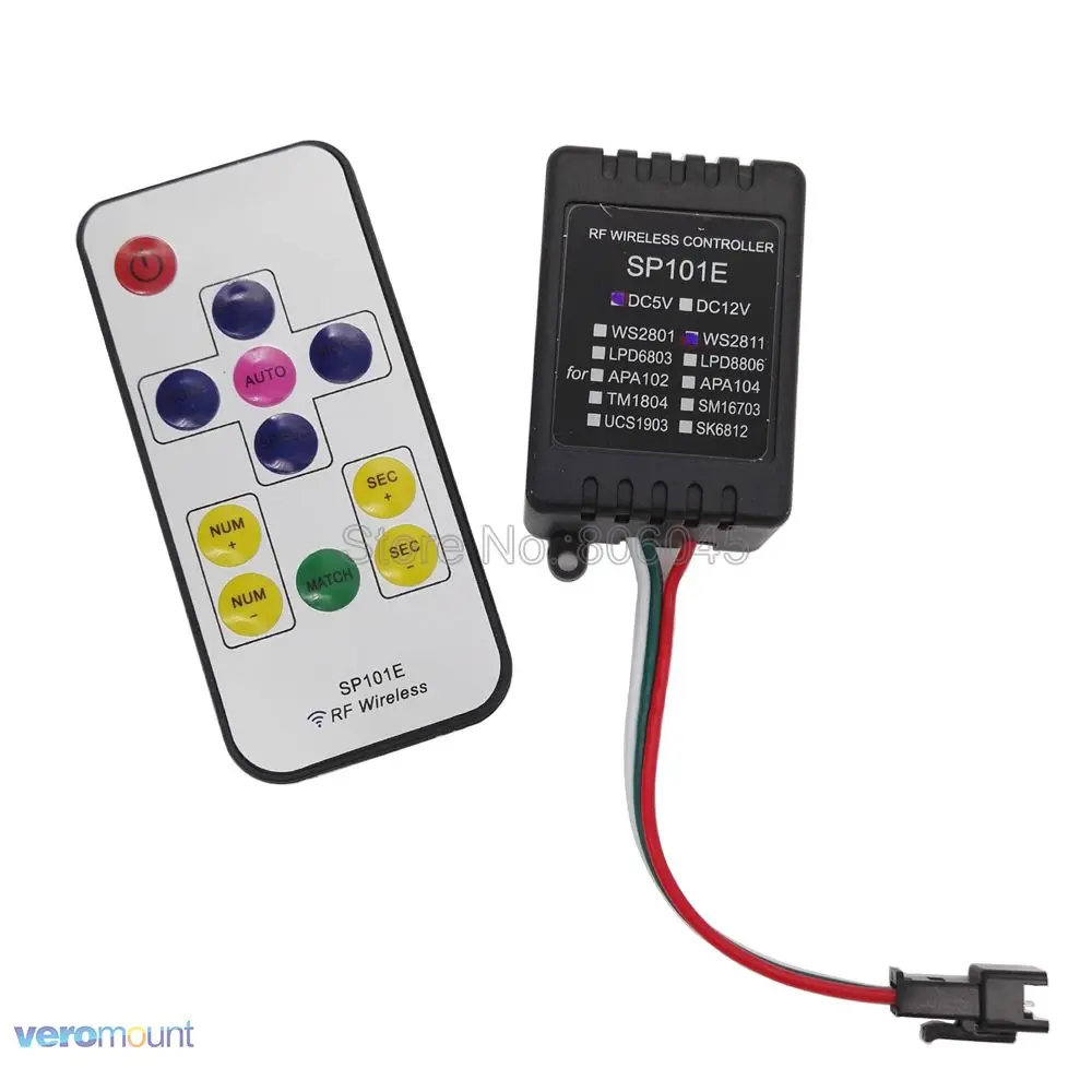 SP101E мини RGB светодиодный контроллер с 11Key RF беспроводной пульт дистанционного