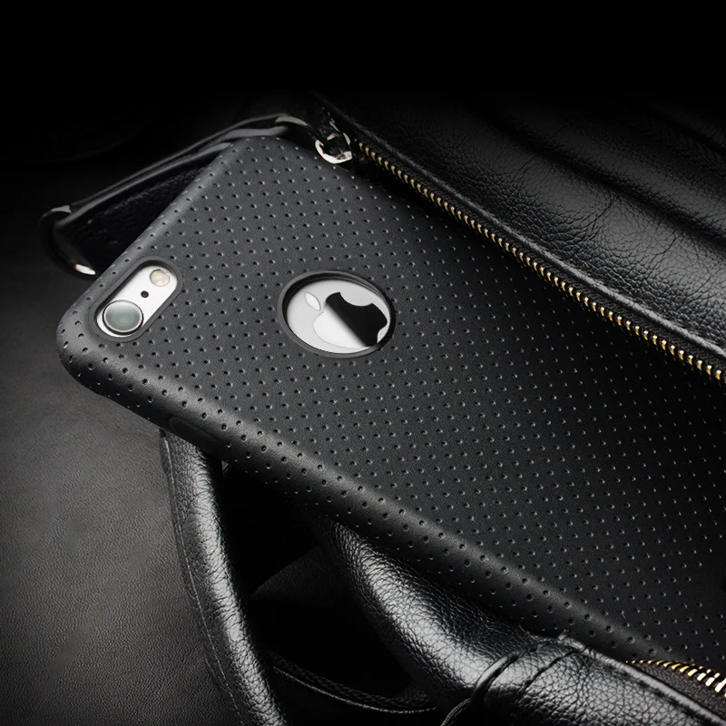 

Luxury Ultrathin Genuine Leather Back Cover For iPhone 6 6s Plus Stylish Business Full Protection Shell Case For iPhone 6S Plus