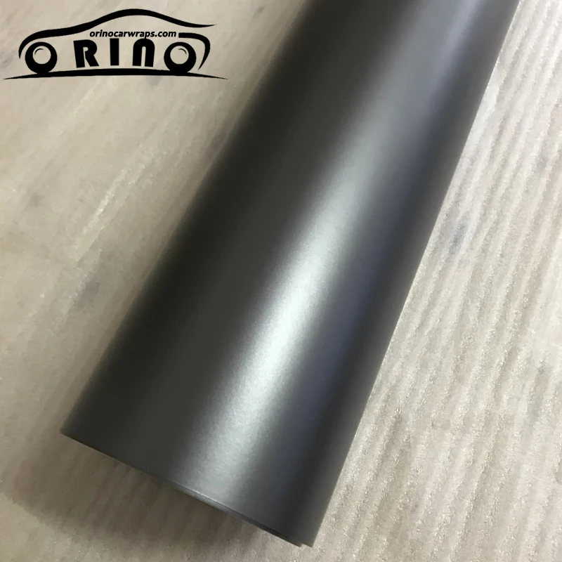 Grey Metallic Chrome Vinyl Film Wrap-3