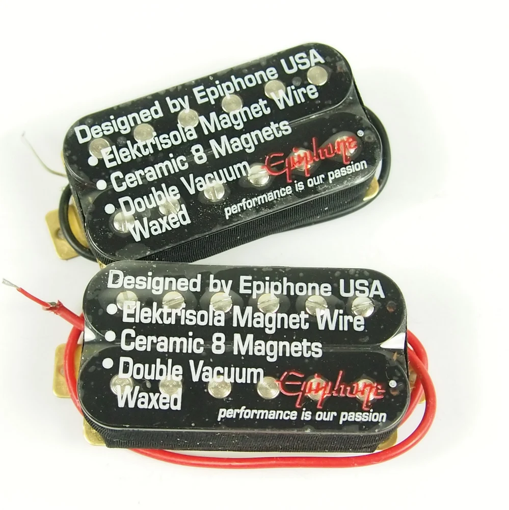 Preise 1 Set Original Echten Epi LP Standard SG Elektrische Gitarre Alnico Bar Humbucker Pickups Nickel Silber Gold Schwarz MADE IN KOREA