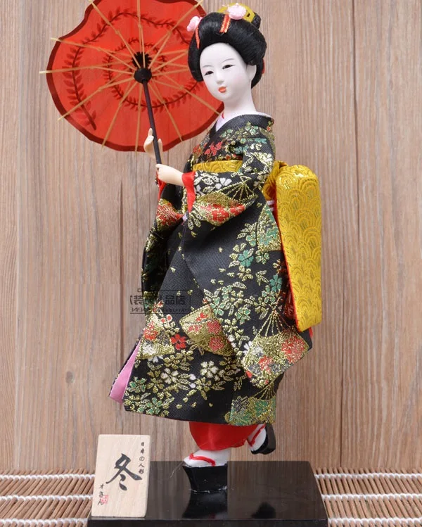 1 шт. японская гейша кукла Орнамент Ремесло домашнего интерьера подарок украшение кимоно стиль мульти шаблон
