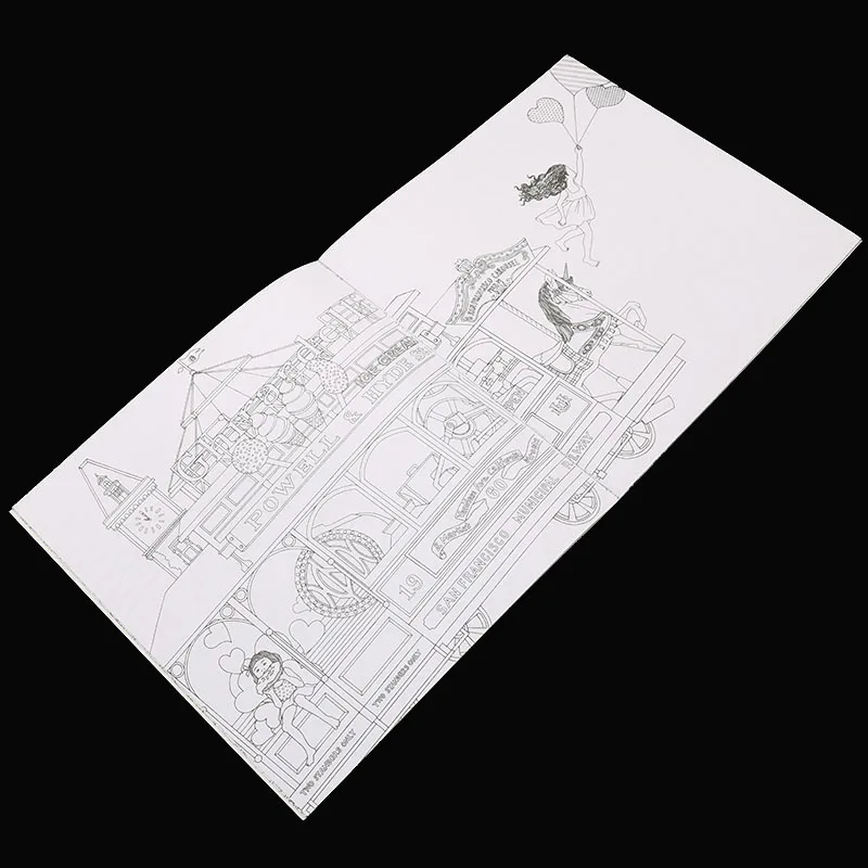 1/24-Page Color Picture Black And White Painting Coloring Book Children Adult Relief Stress Spend Time Growth Picture Book 1/24-Page Color Picture Black And White Painting Coloring Book Children Adult Relief Stress Spend Time Growth Picture Book