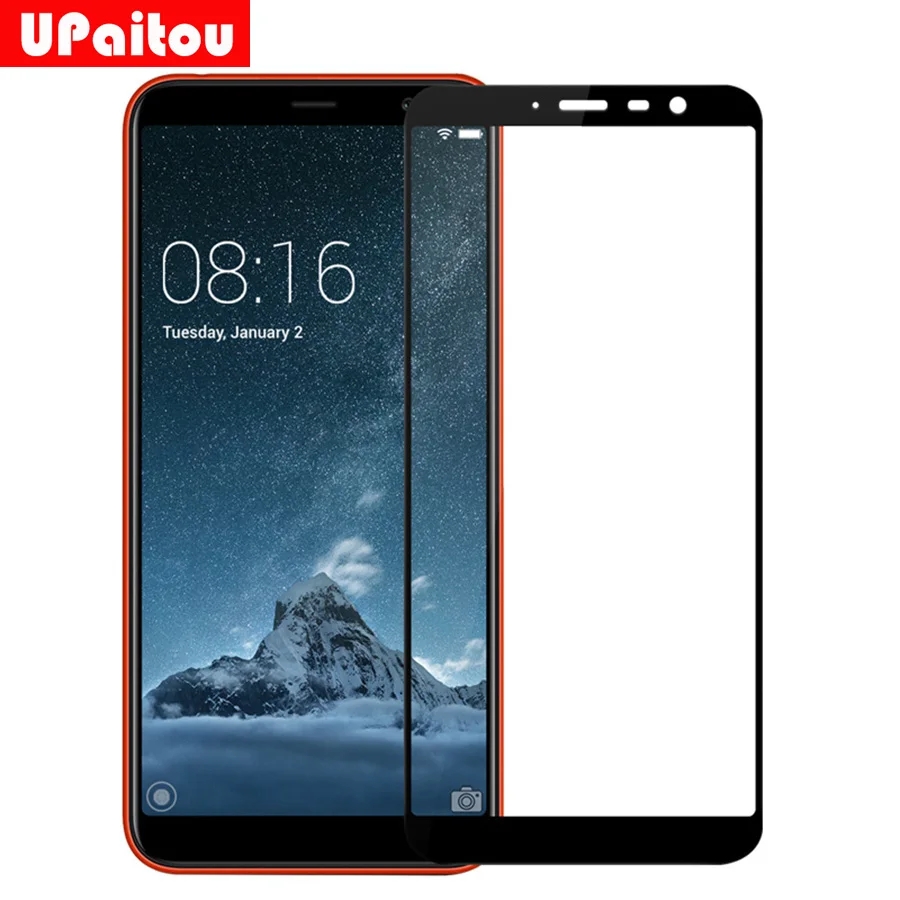 

UPaitou Complete Covering Tempered Glass for Meizu M6T M6 Note Full Cover Screen Protector Glass Film for Meizu M6T