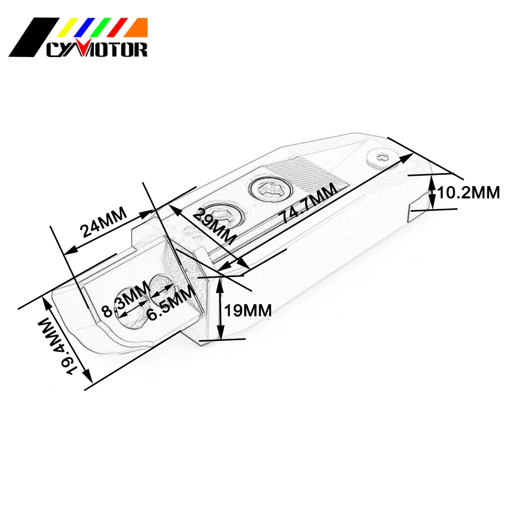 Пара мотоциклетных подножек Задние подножки для SUZUKI GSXR600 GSXR750 2006 2016 GSXR1000 2005 B