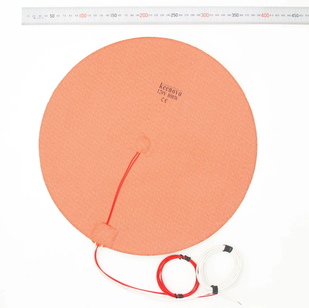 

Dia 350mm 800W Round Circular Silicone Heater Delta Style 3D Printer HeatBed Heating Pad | KEENOVO