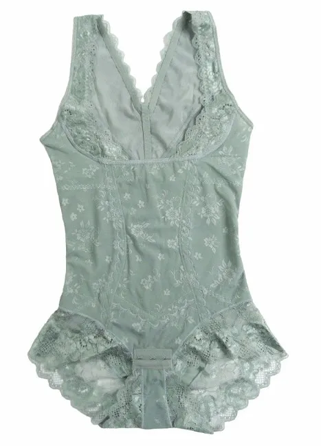 gray green Женский сексуальный корсет, Корректирующее белье, волшебное Утягивающее боди, строительное нижнее белье, женские корсеты на талии - Цвет: gray green