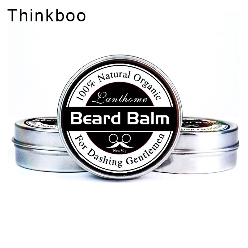 

Brand 100% Natural Oil And Balm Moustache Wax Beard Grooming Conditioner Beard Balm For Styling Moisturizing Smoothing Gentlemen