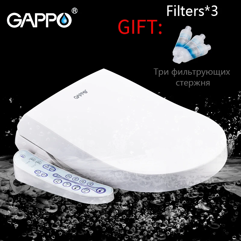 GAPPO Toilet Seats Smart Bidet Intelligent warm Toilet Seats clean dry toilet cover Elongated Bidet Lid Cover Heated sits цена GAPPO Toilet Seats Smart Bidet Intelligent warm Toilet Seats clean dry toilet cover Elongated Bidet Lid Cover Heated sits цены онлайн