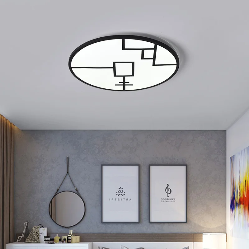 

Master bedroom lamp Simple modern circular energy-saving remote control led ceiling lamp warm romantic study room led lights