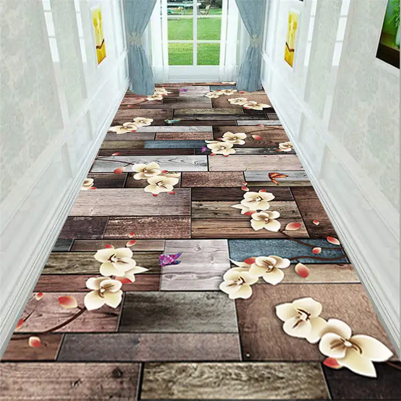 Креативный коврик 3D печать растения Цветок коврики для прихожей для гостиной спальни коврики для коридора кухня Противоскользящие коврики - Цвет: WGL-648